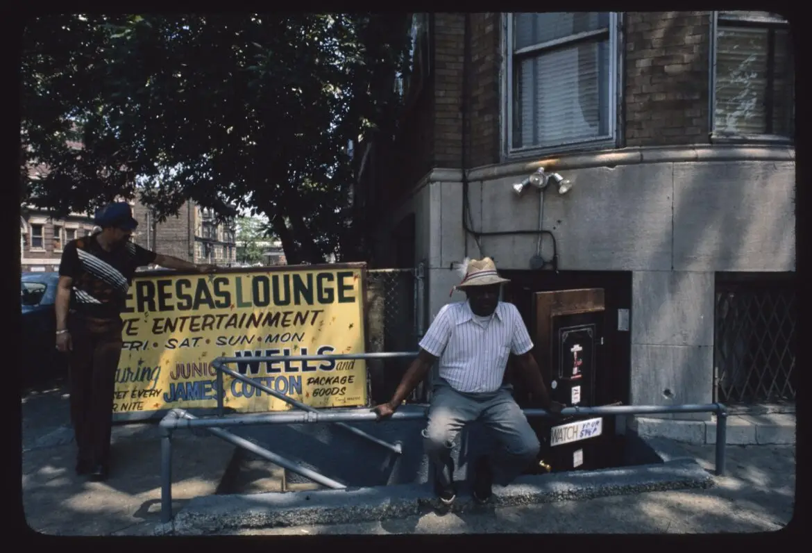 Theresa’s Lounge, 4801 South Indiana Avenue, Chicago — one of the sacred rooms of South Side blues.