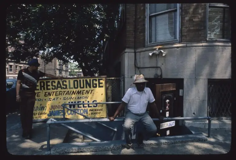 Theresa’s Lounge, 4801 South Indiana Avenue, Chicago — one of the sacred rooms of South Side blues.